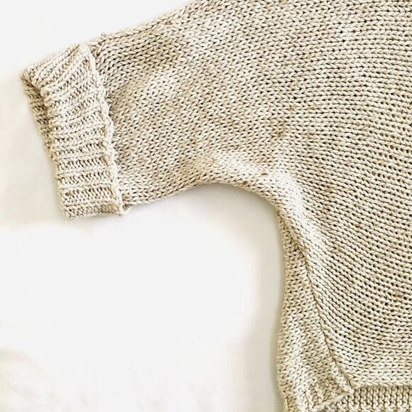 Berretti Italy cropped dolman sleeve sweater Womens One Size loose soft luxury - Picture 2 of 8